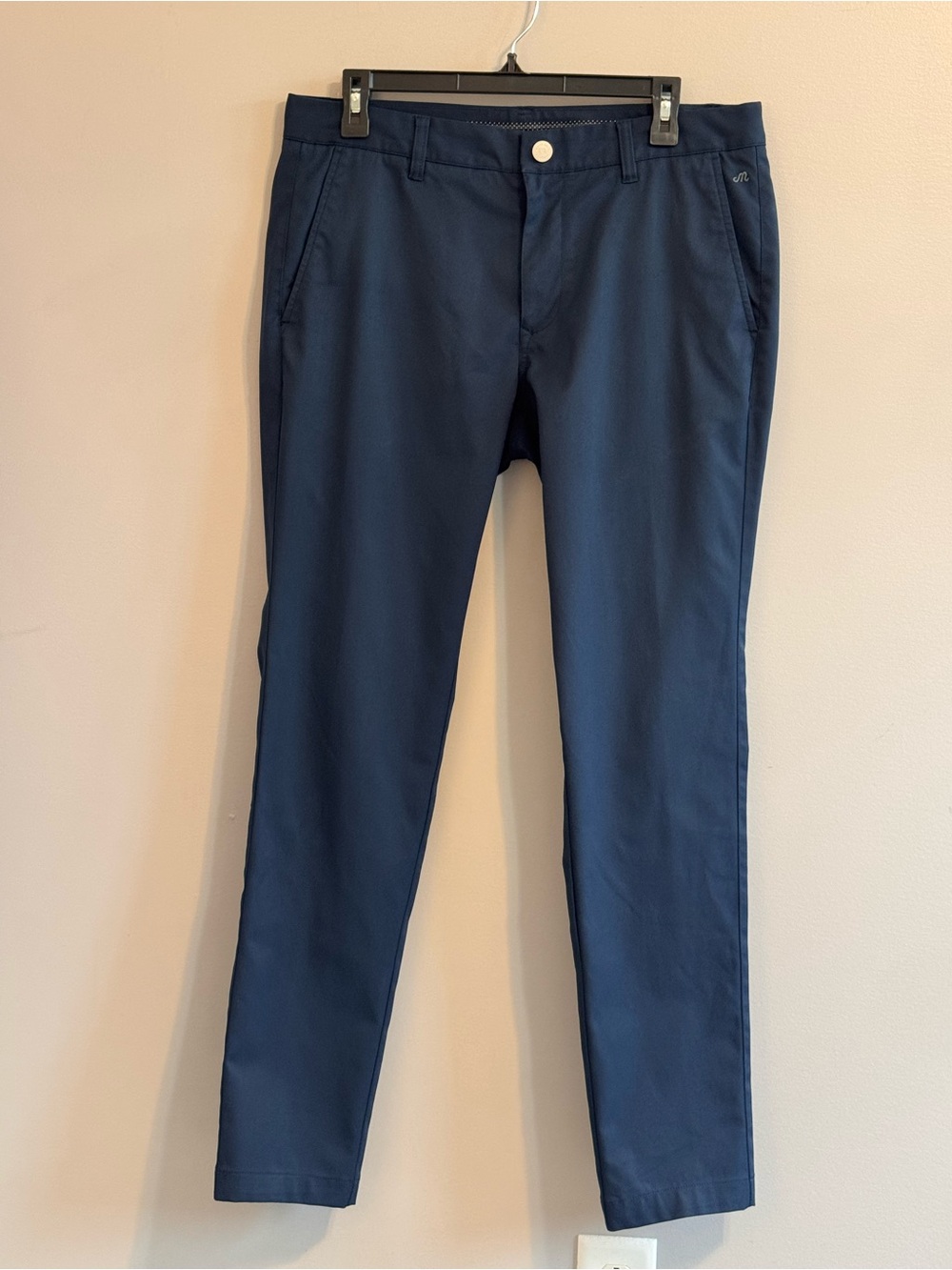 Bonobos Maide Men's Navy Tailored Golf Pants 33x32 Performance